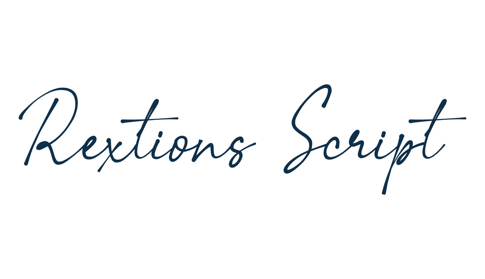 Rextions Script, script handwritten fancy decorative calligraphy font preview