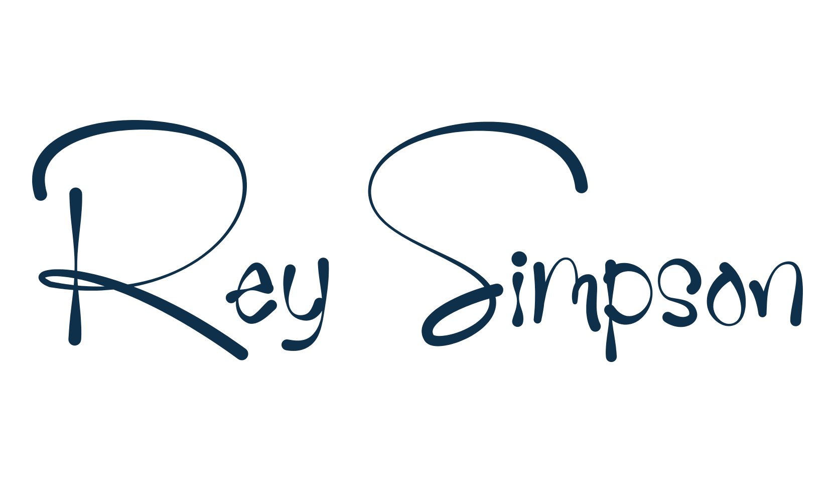 Rey Simpson, fancy decorative font preview