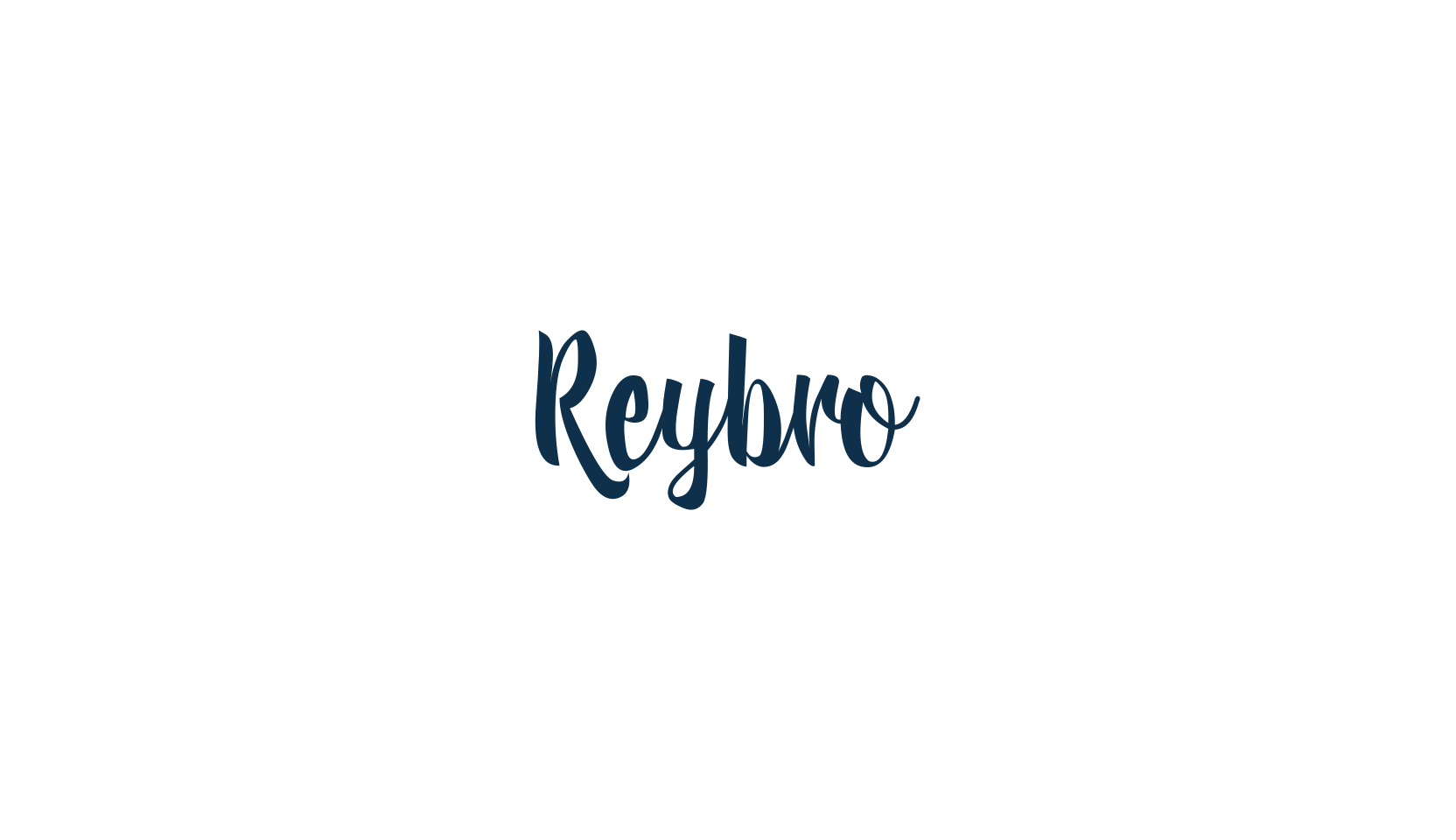 Reybro, script brush fancy decorative calligraphy font preview