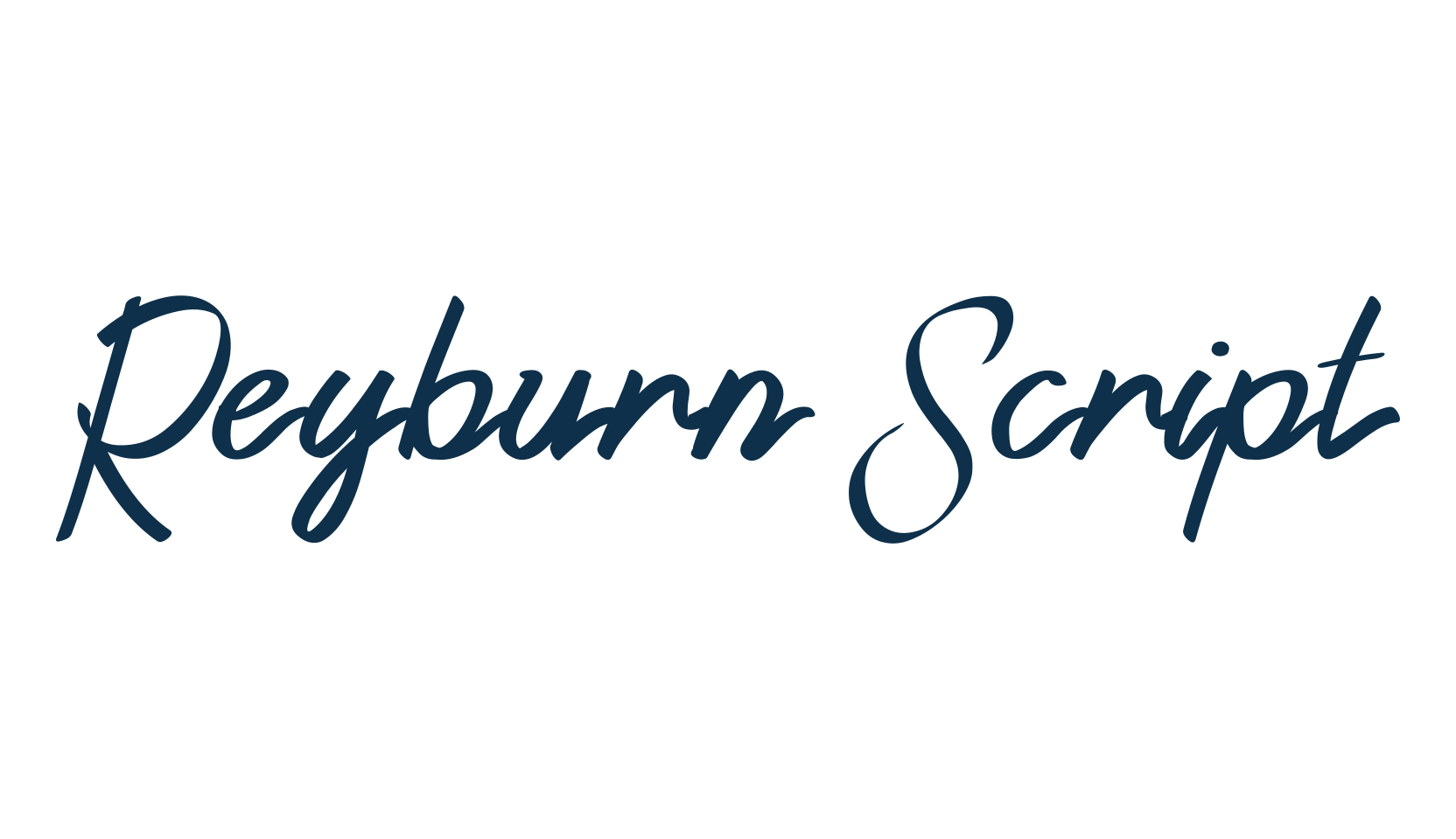 Reyburn Script, script handwritten fancy decorative calligraphy font preview