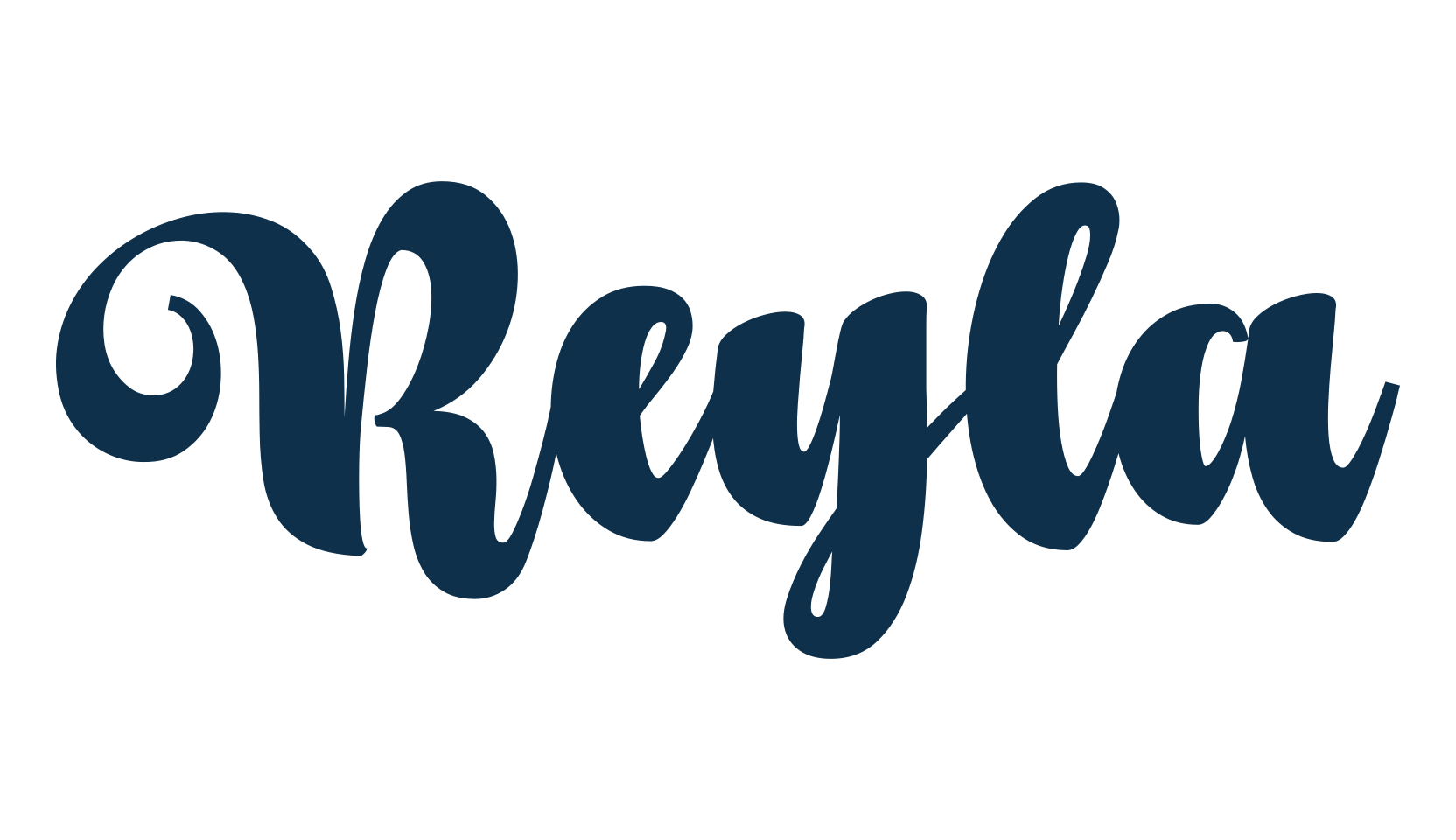 Reyla, fancy various decorative script calligraphy font preview