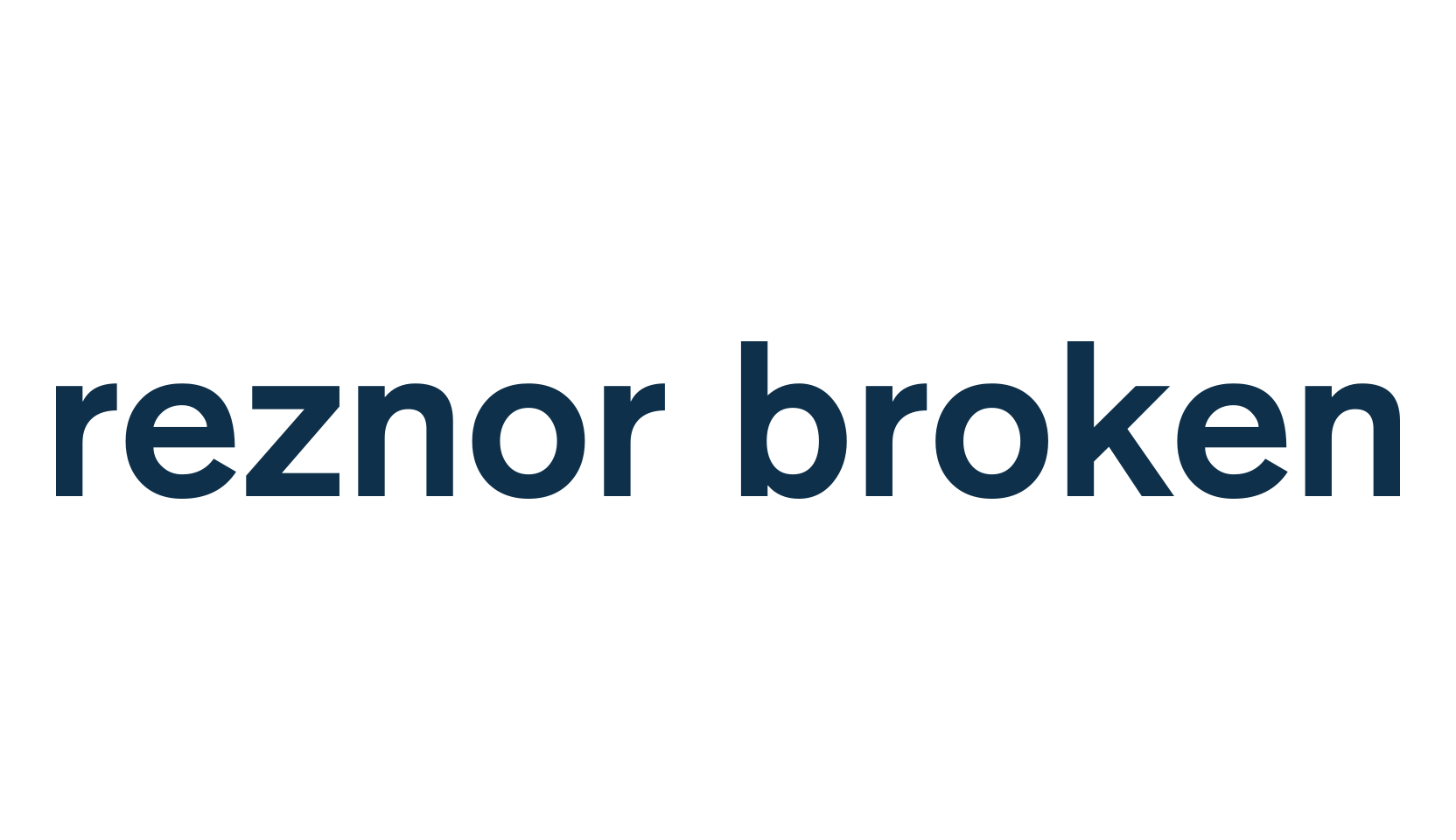 Reznor Broken, basic sans serif font preview