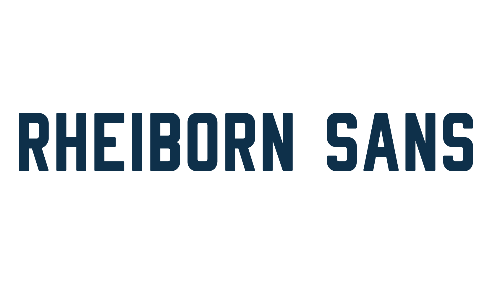 Rheiborn Sans, sans serif font preview