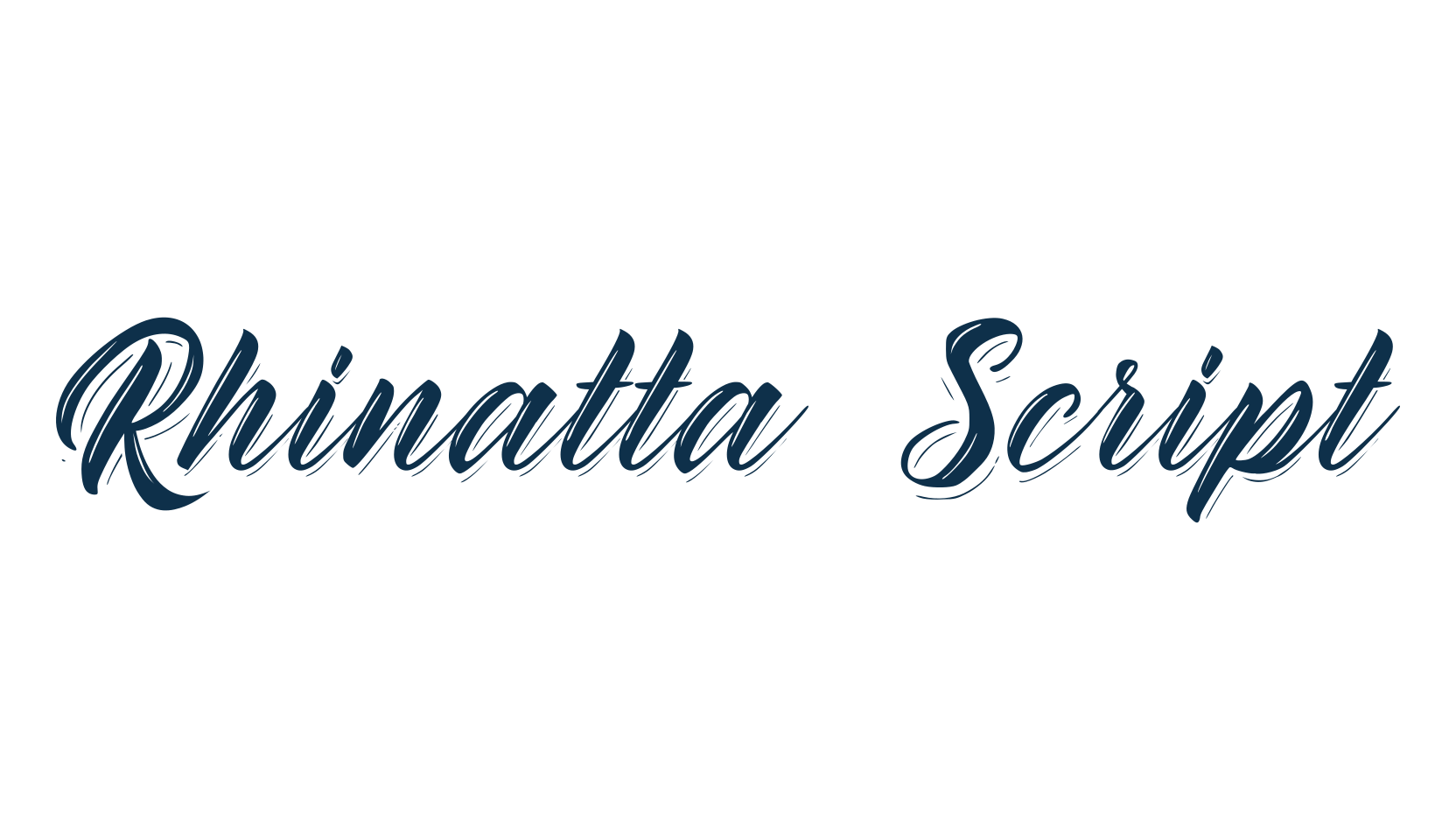 Rhinatta Script, script calligraphy fancy decorative font preview