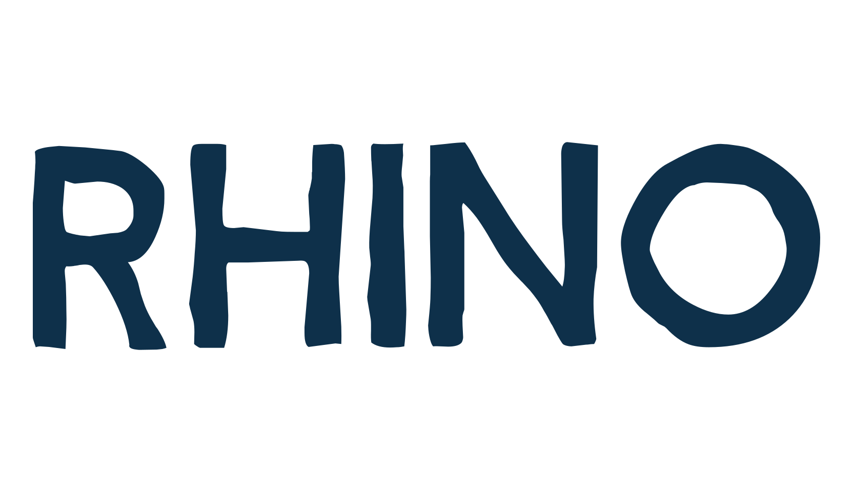 Rhino (rhino-3), fancy eroded decorative font preview