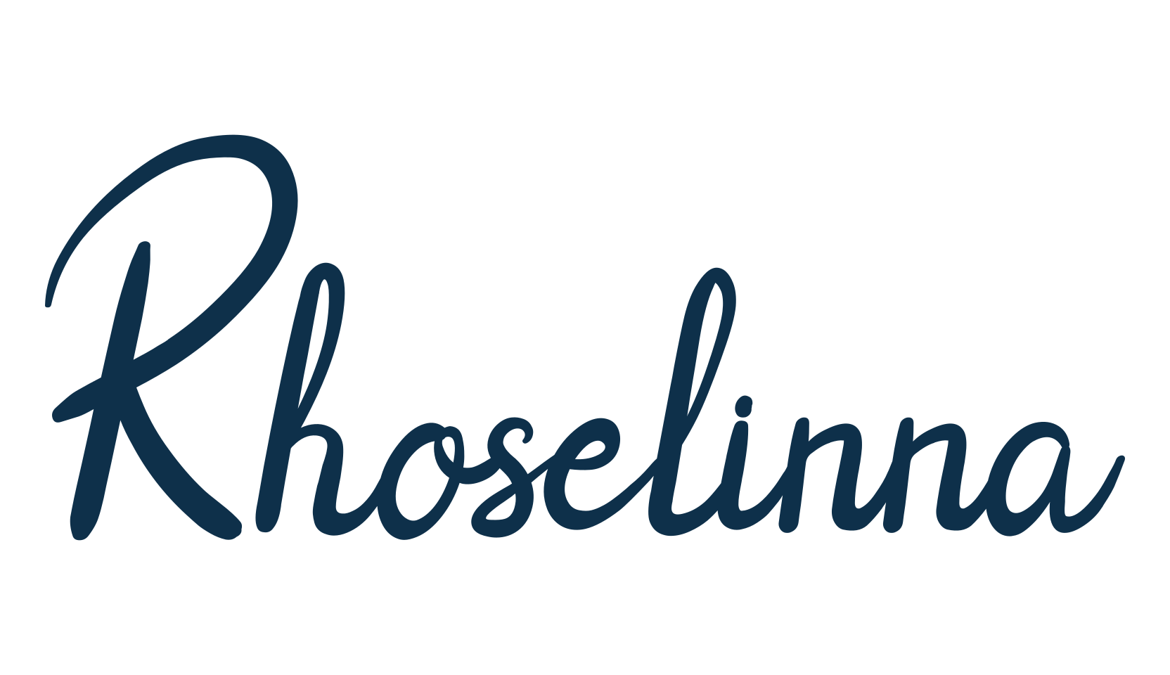 Rhoselinna, script handwritten fancy decorative calligraphy font preview