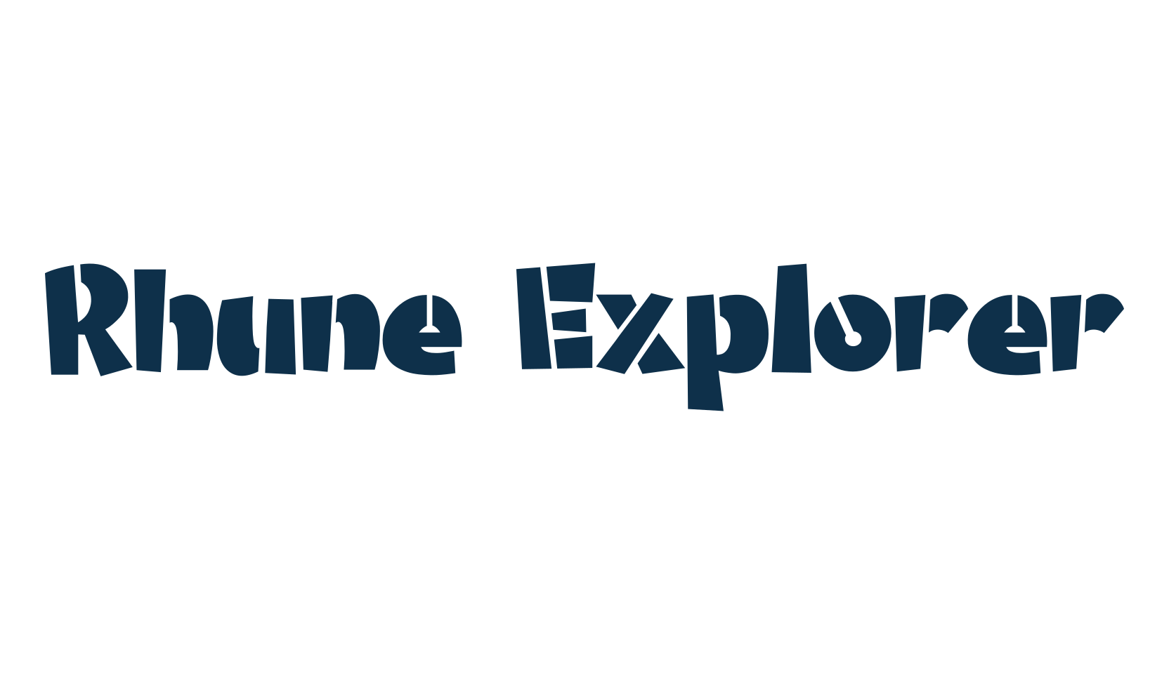 Rhune Explorer, cartoon font preview