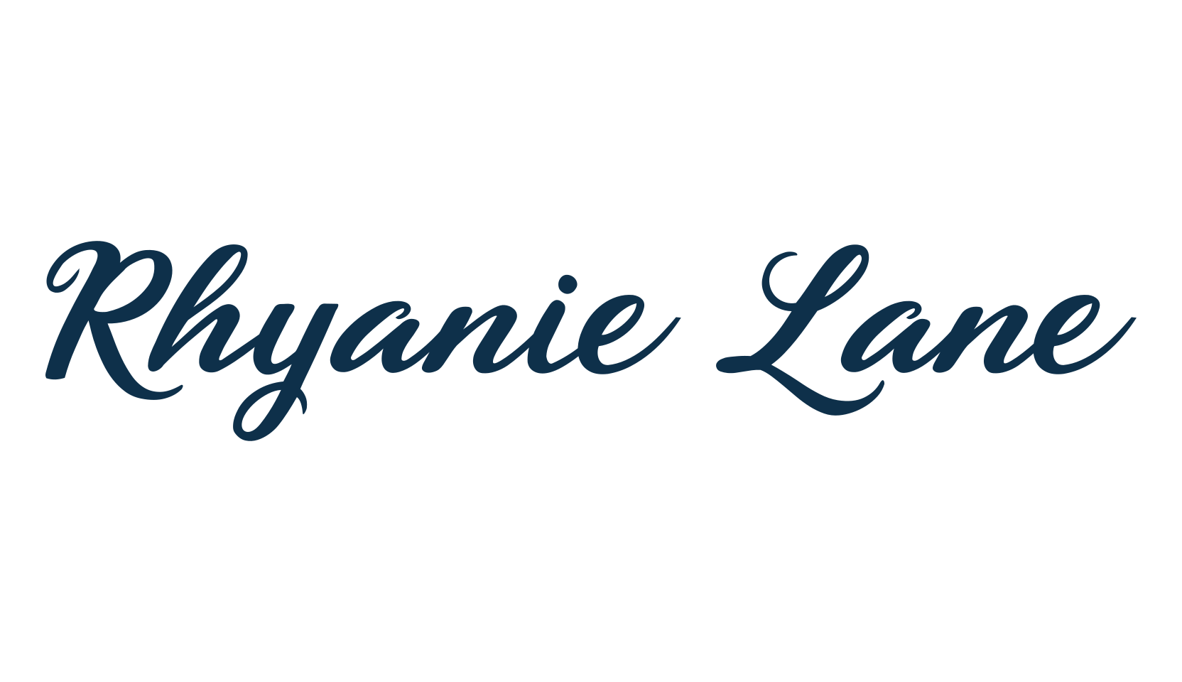 Rhyanie Lane, fancy various decorative script calligraphy font preview