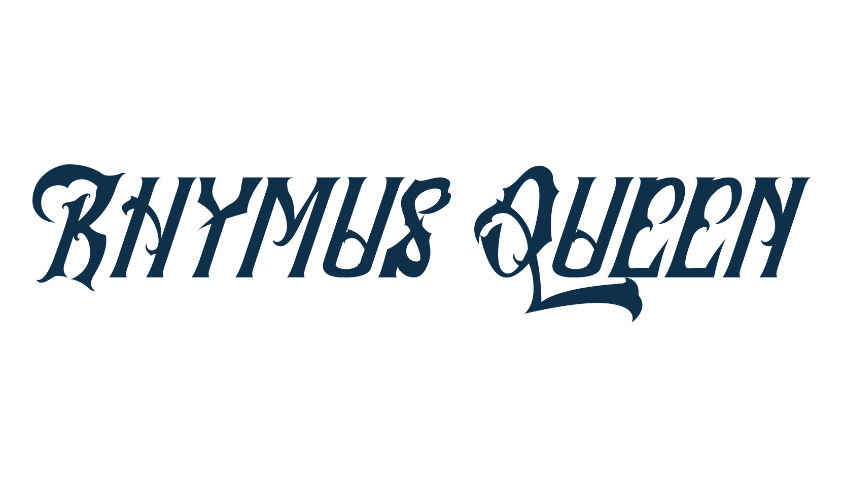 Rhymus Queen, gothic modern font preview
