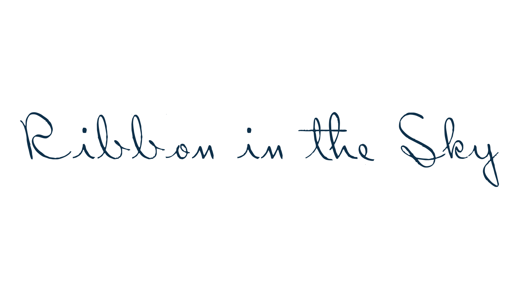 Ribbon in the Sky, various font preview