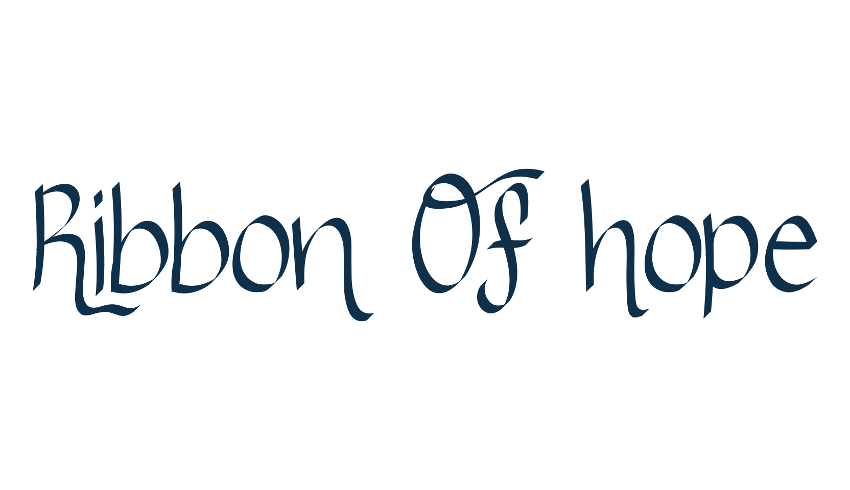 Ribbon Of hope, fancy various decorative script calligraphy font preview