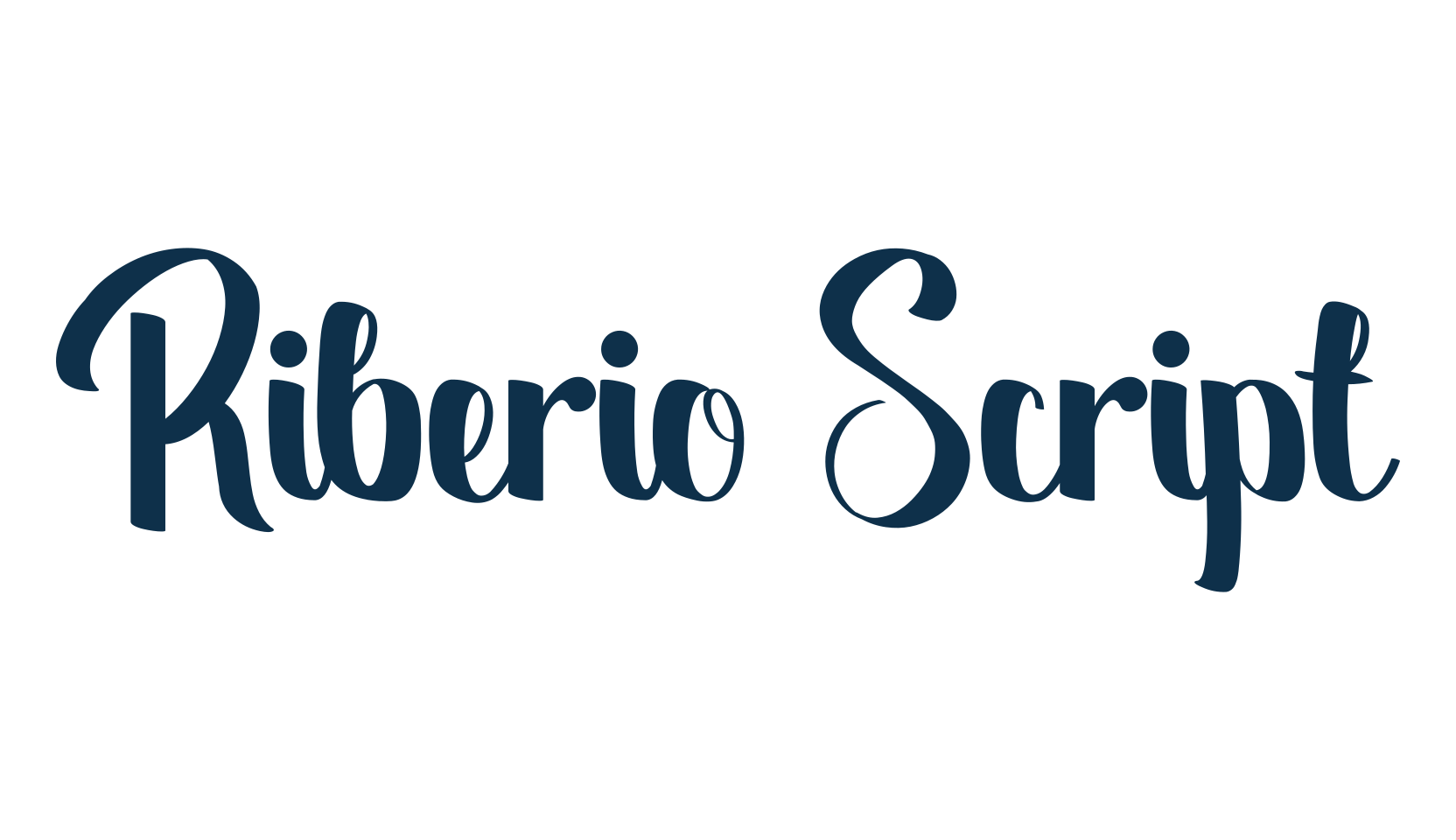 Riberio Script, handwriting font preview
