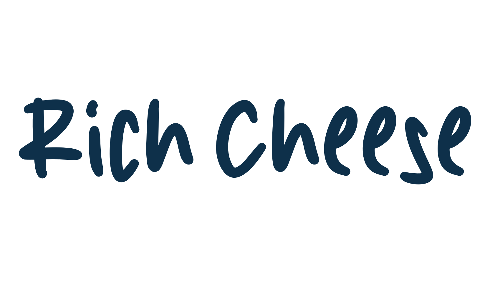 Rich Cheese, handwriting font preview