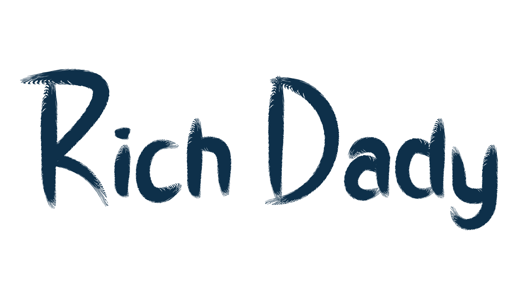 Rich Dady, script brush fancy decorative calligraphy font preview