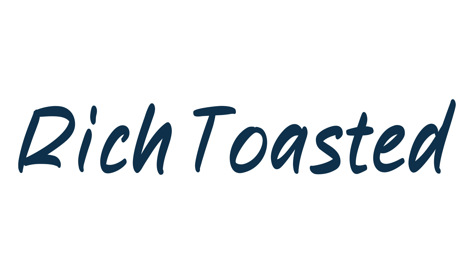 Rich Toasted, script handwritten fancy decorative calligraphy font preview