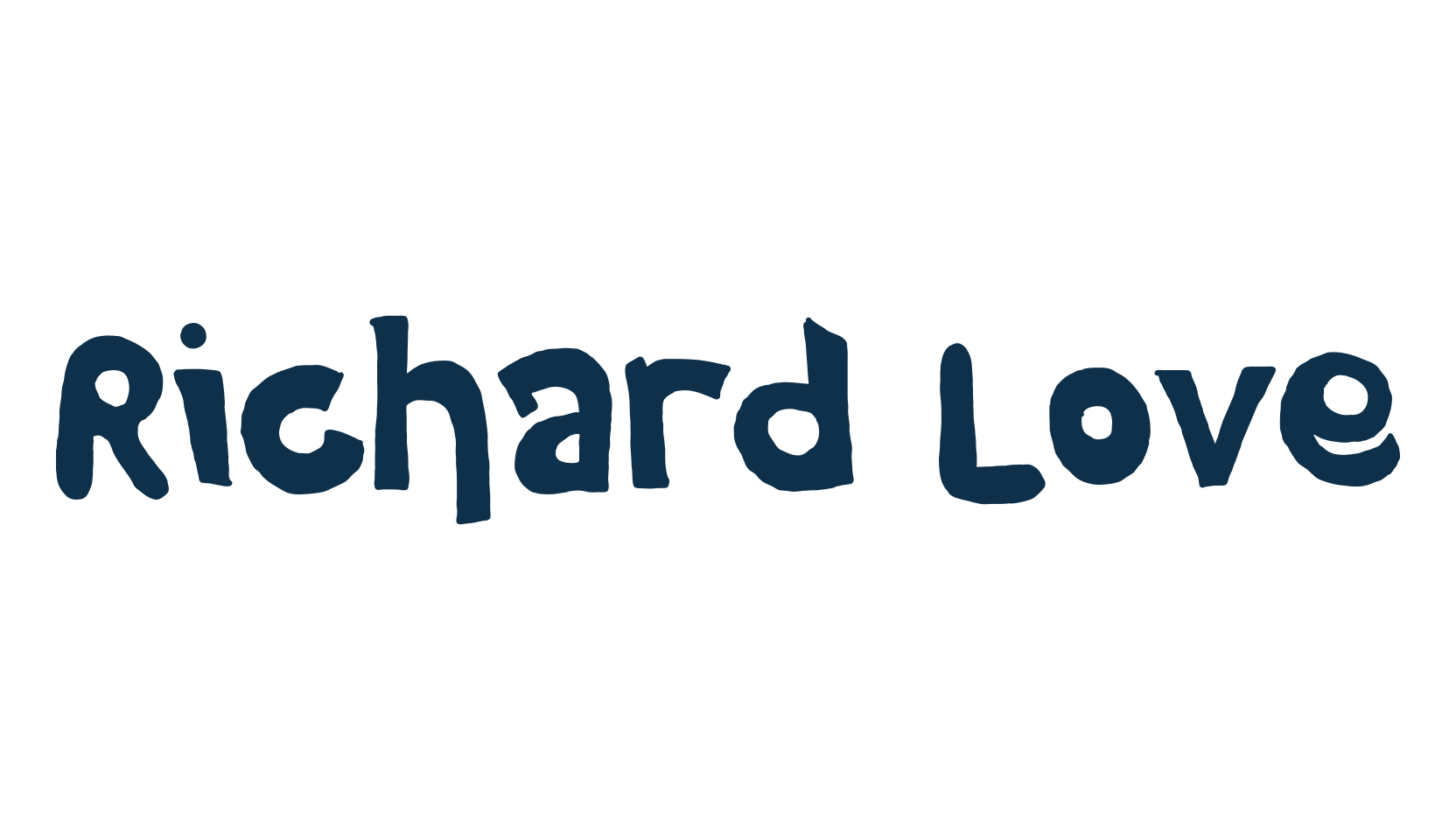 Richard Love, cartoon font preview