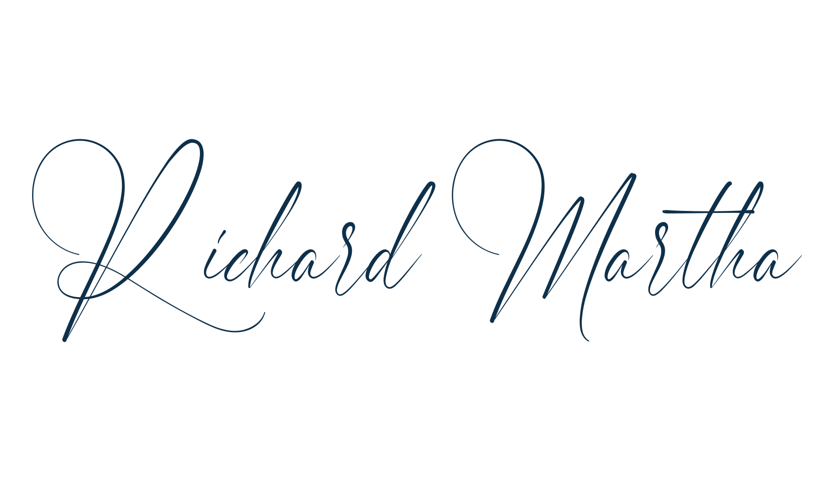 Richard Martha, script handwritten fancy decorative calligraphy font preview