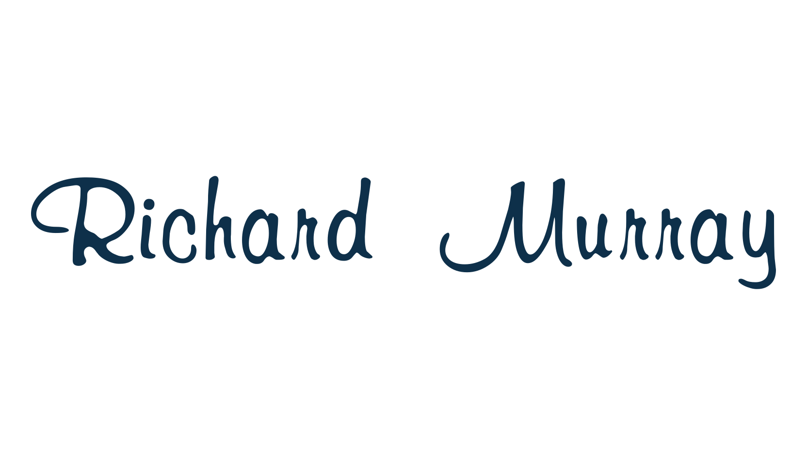 Richard Murray, script handwritten fancy decorative calligraphy font preview