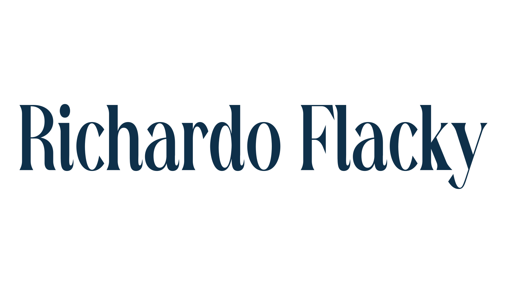 Richardo Flacky, basic serif font preview
