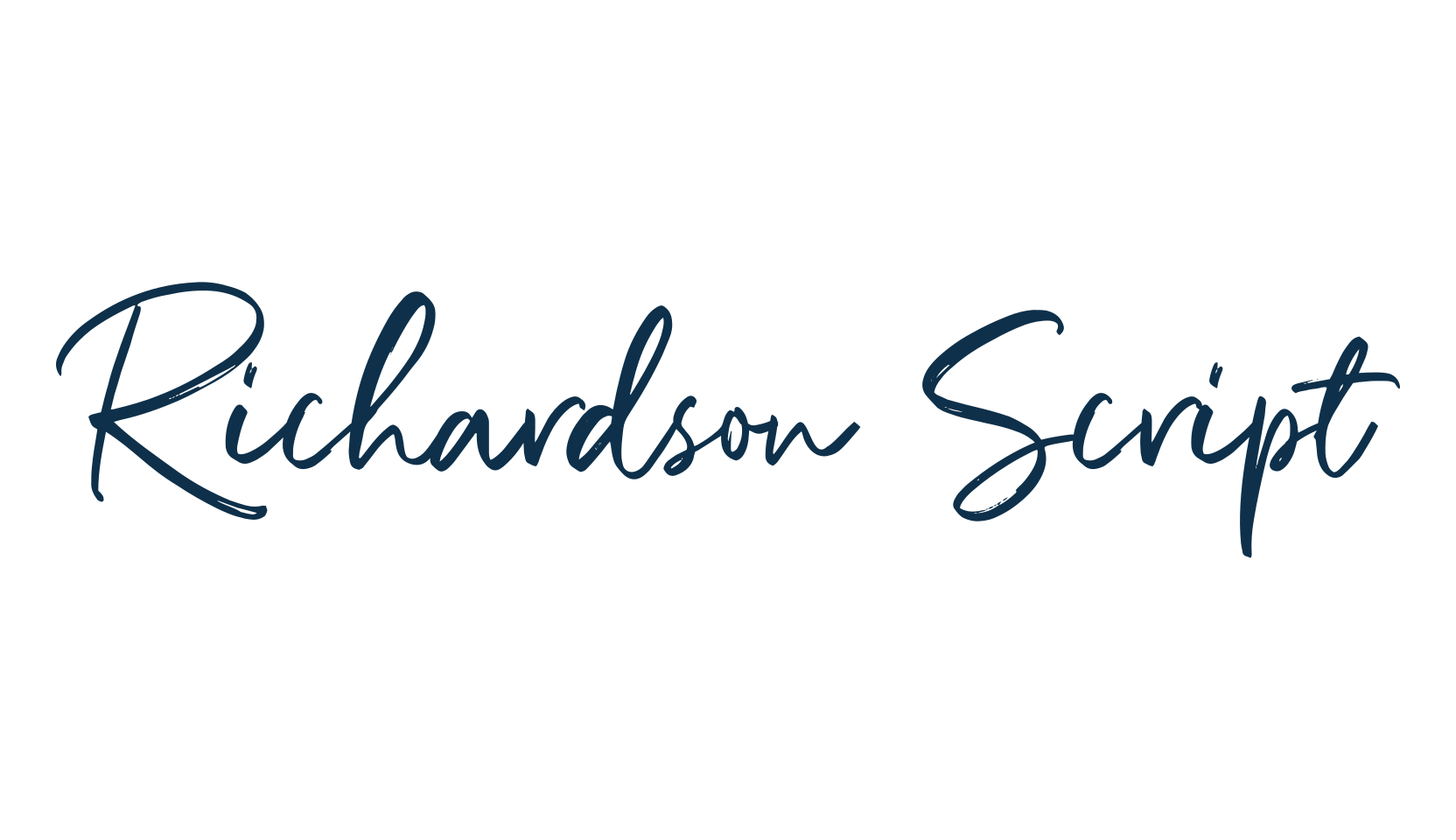 Richardson Script, script brush fancy decorative calligraphy font preview
