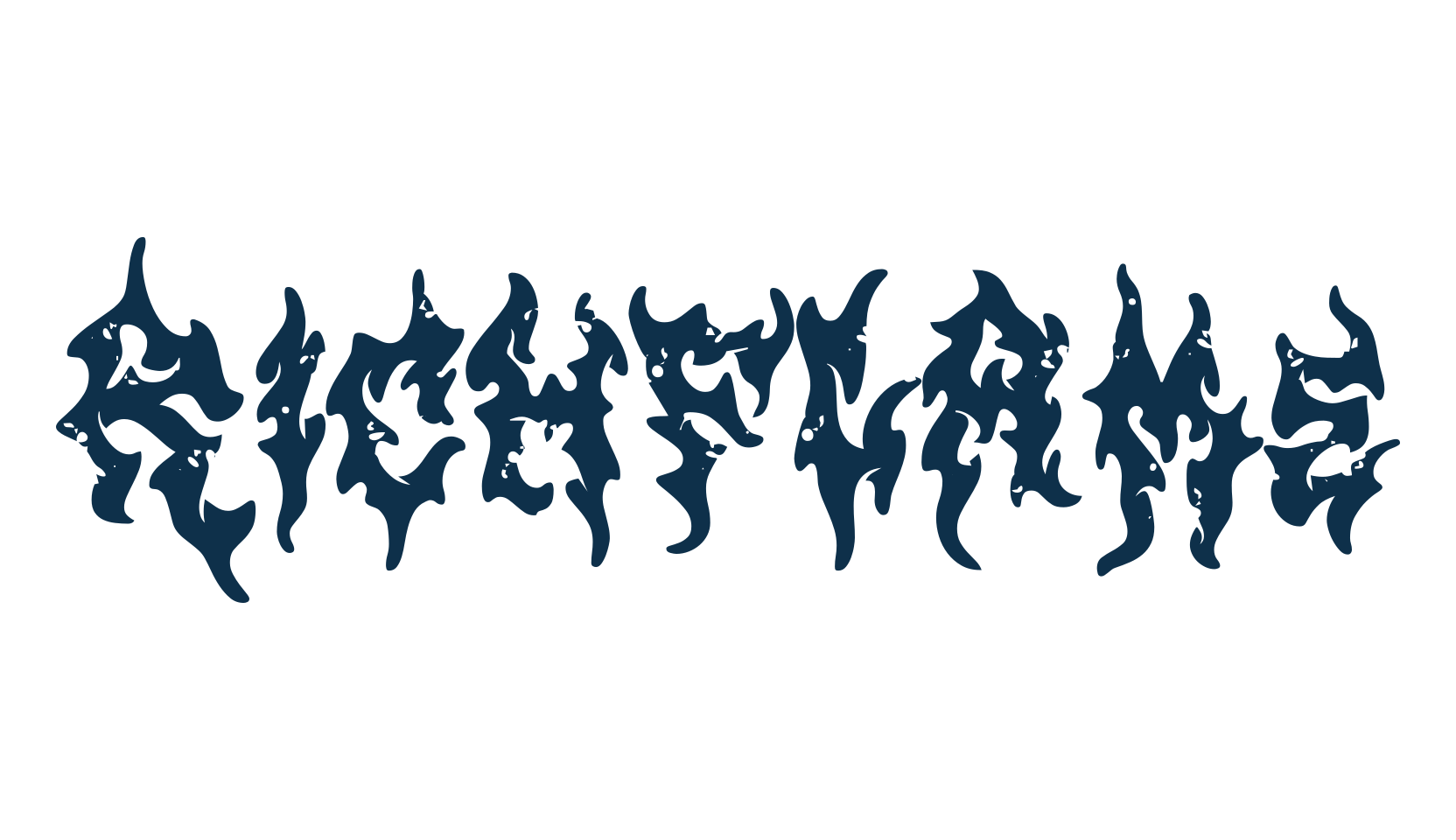 Richflame, halloween font preview