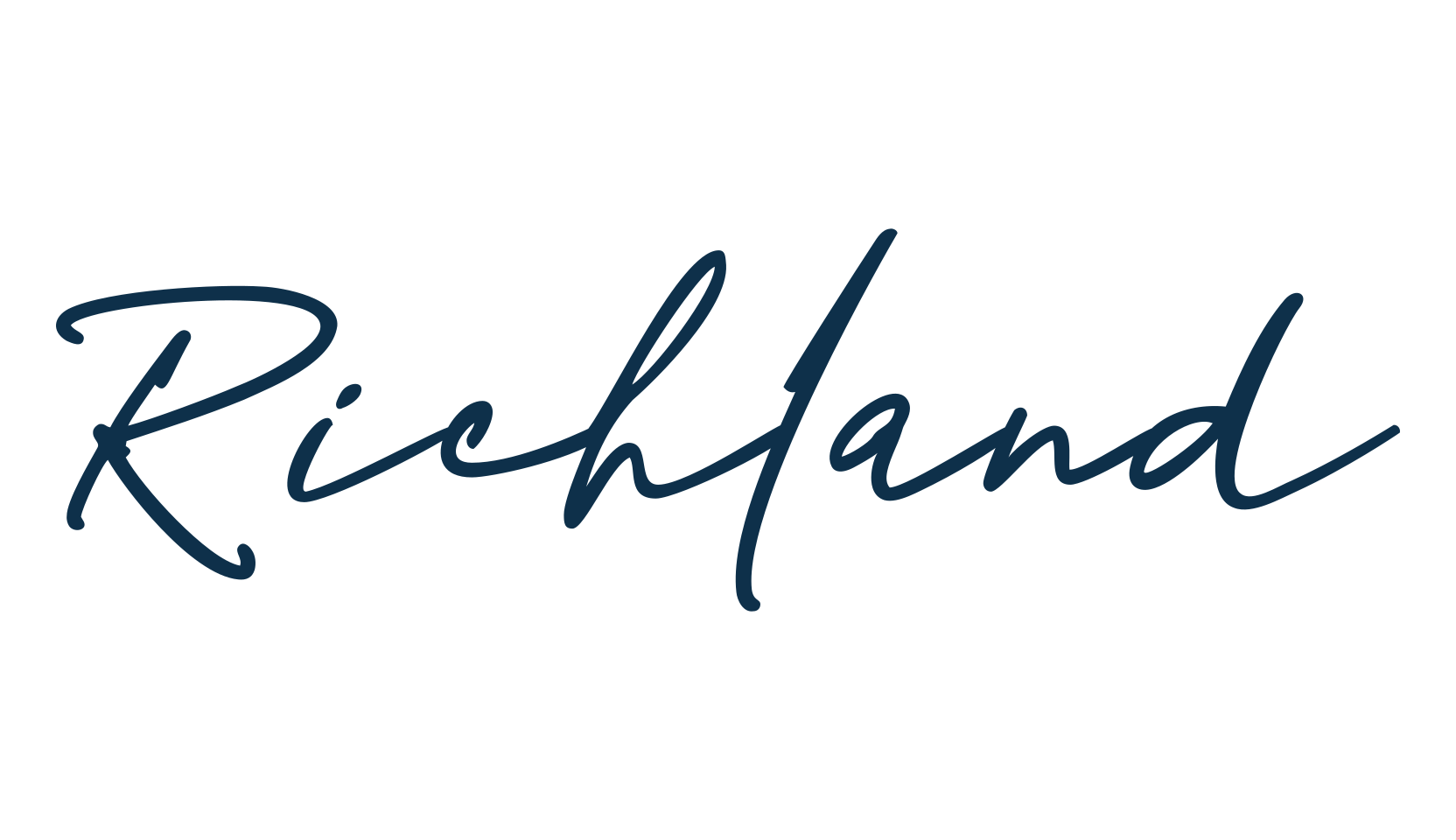 Richland, handwriting font preview