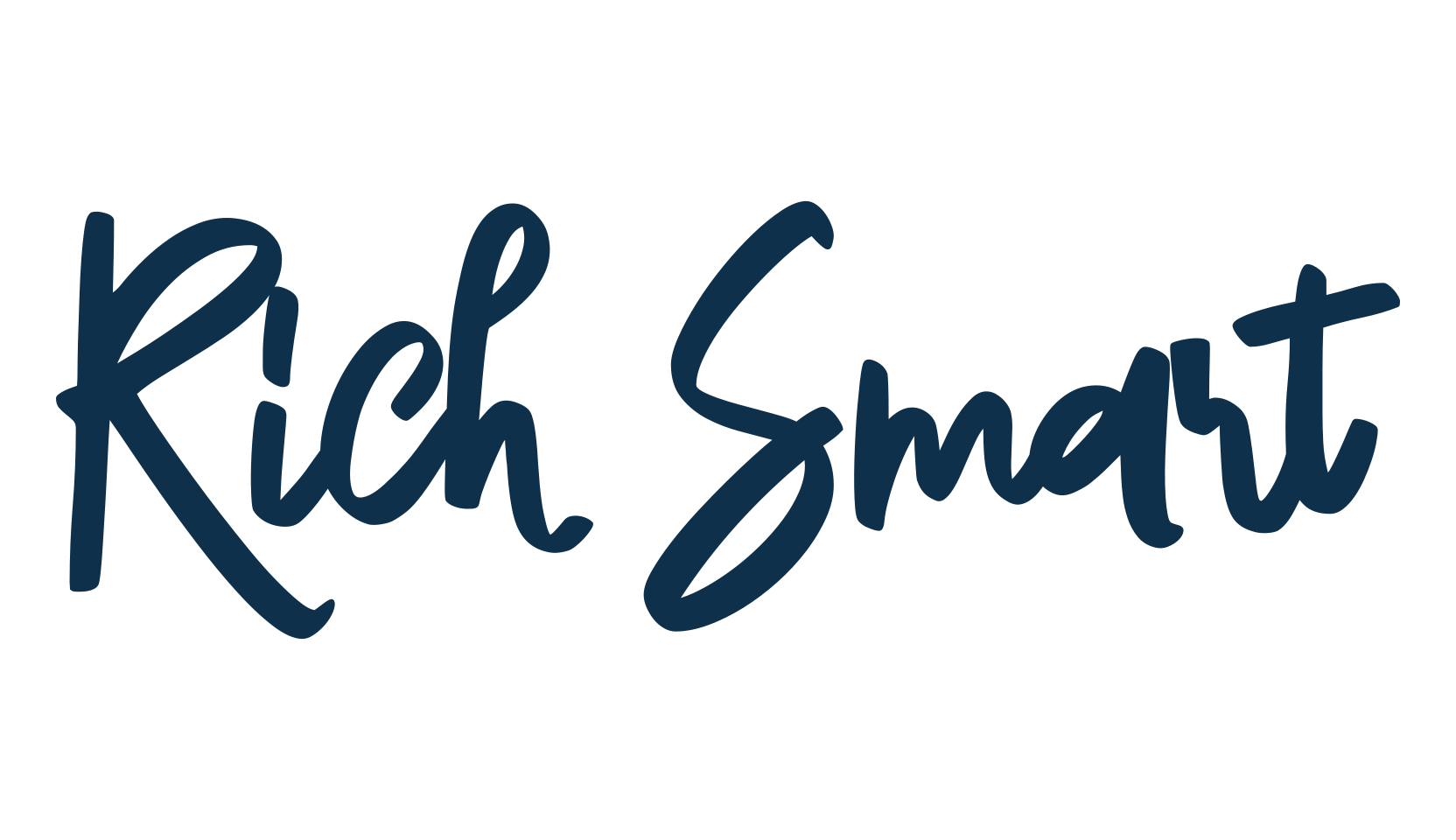 Rich Smart, script handwritten fancy decorative calligraphy font preview