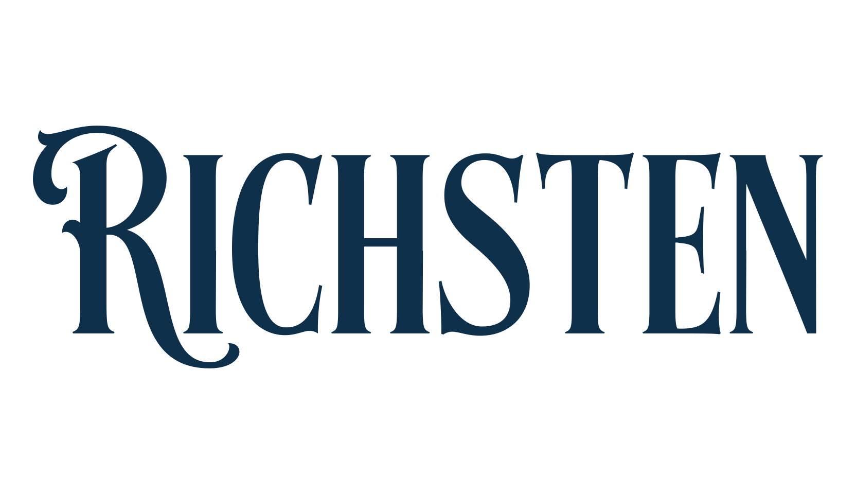 Richsten, fancy retro decorative font preview