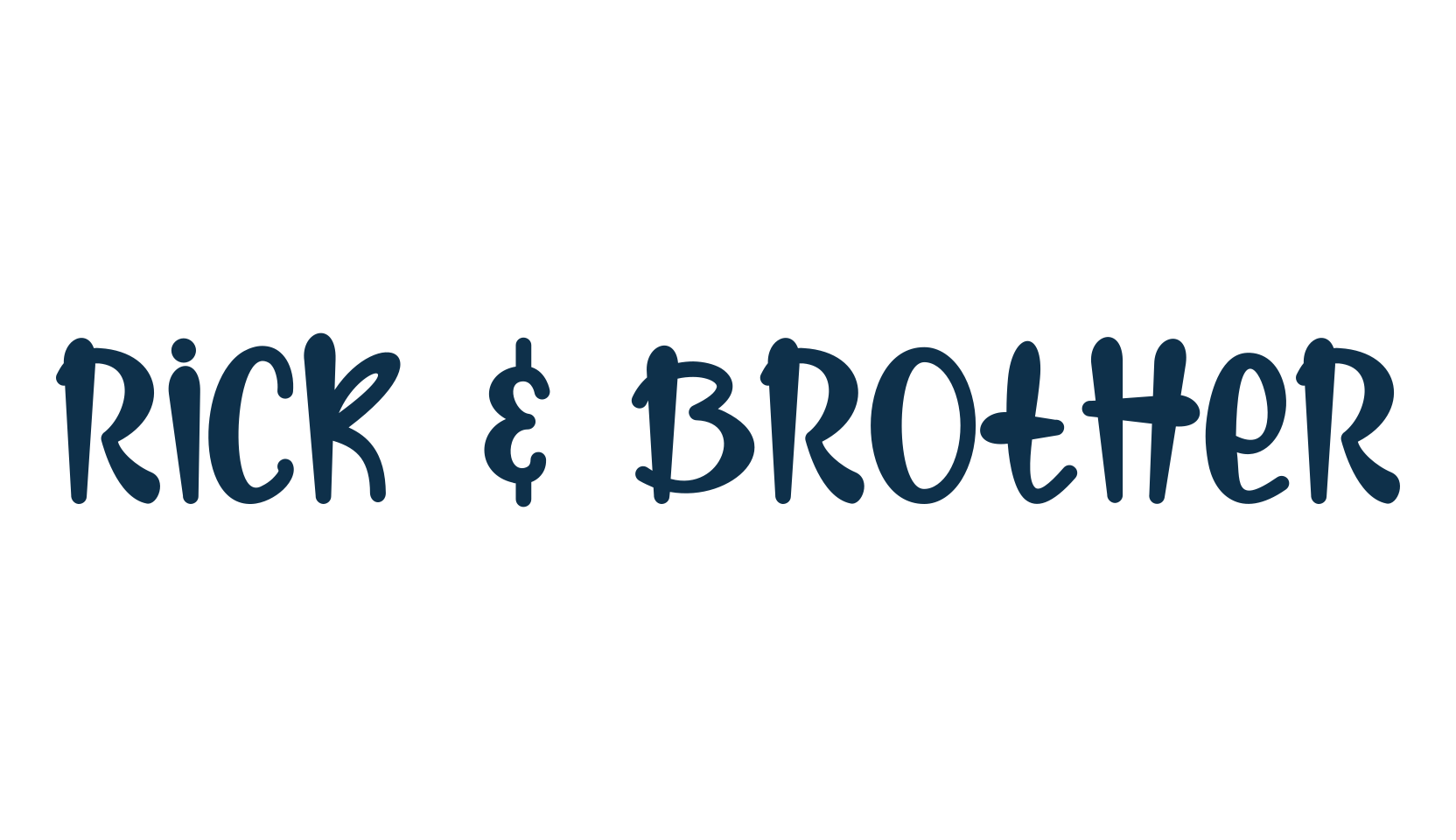 Rick & Brother, fancy cartoon decorative font preview