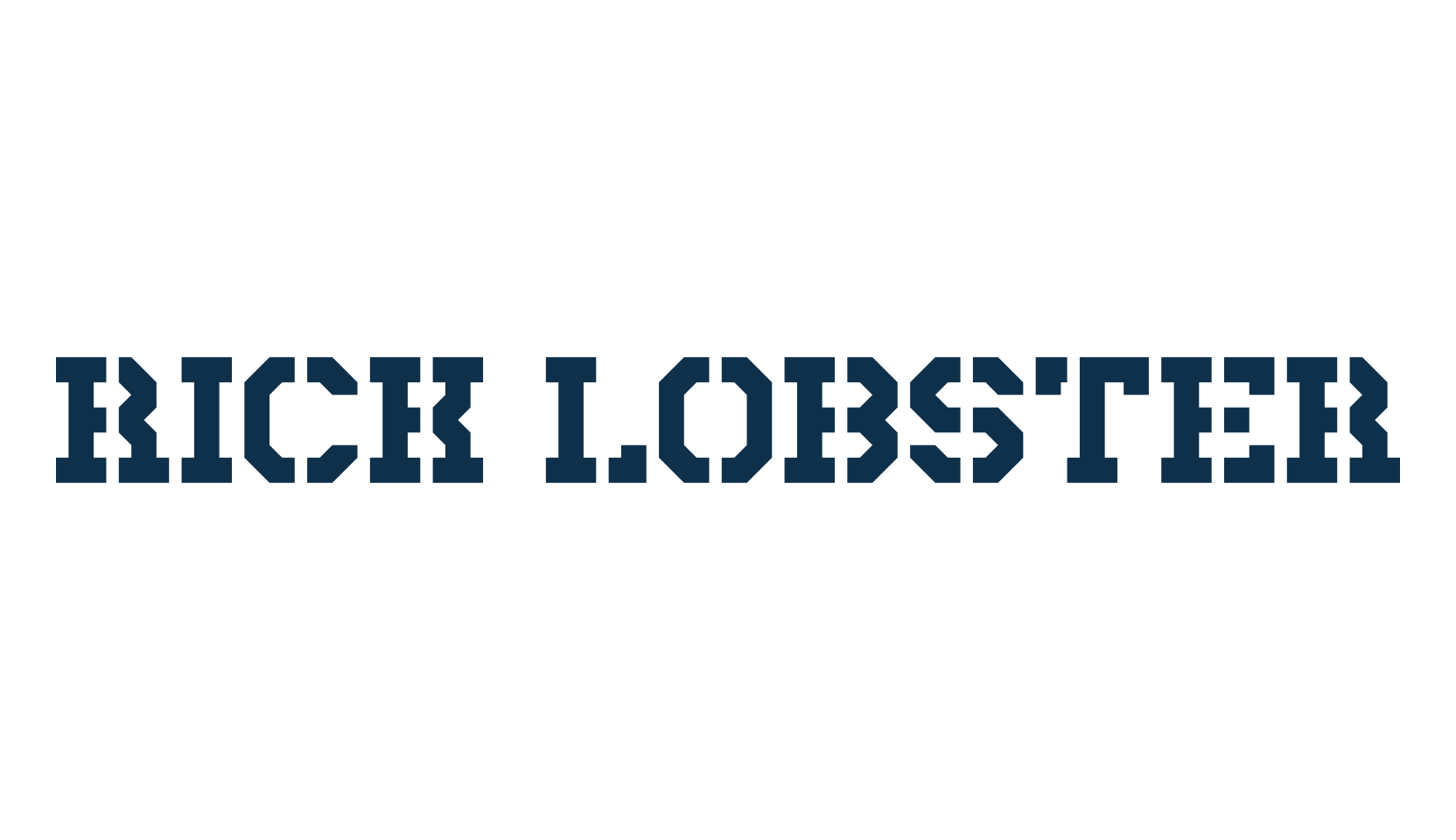 Rick Lobster, fancy stencil, army decorative font preview