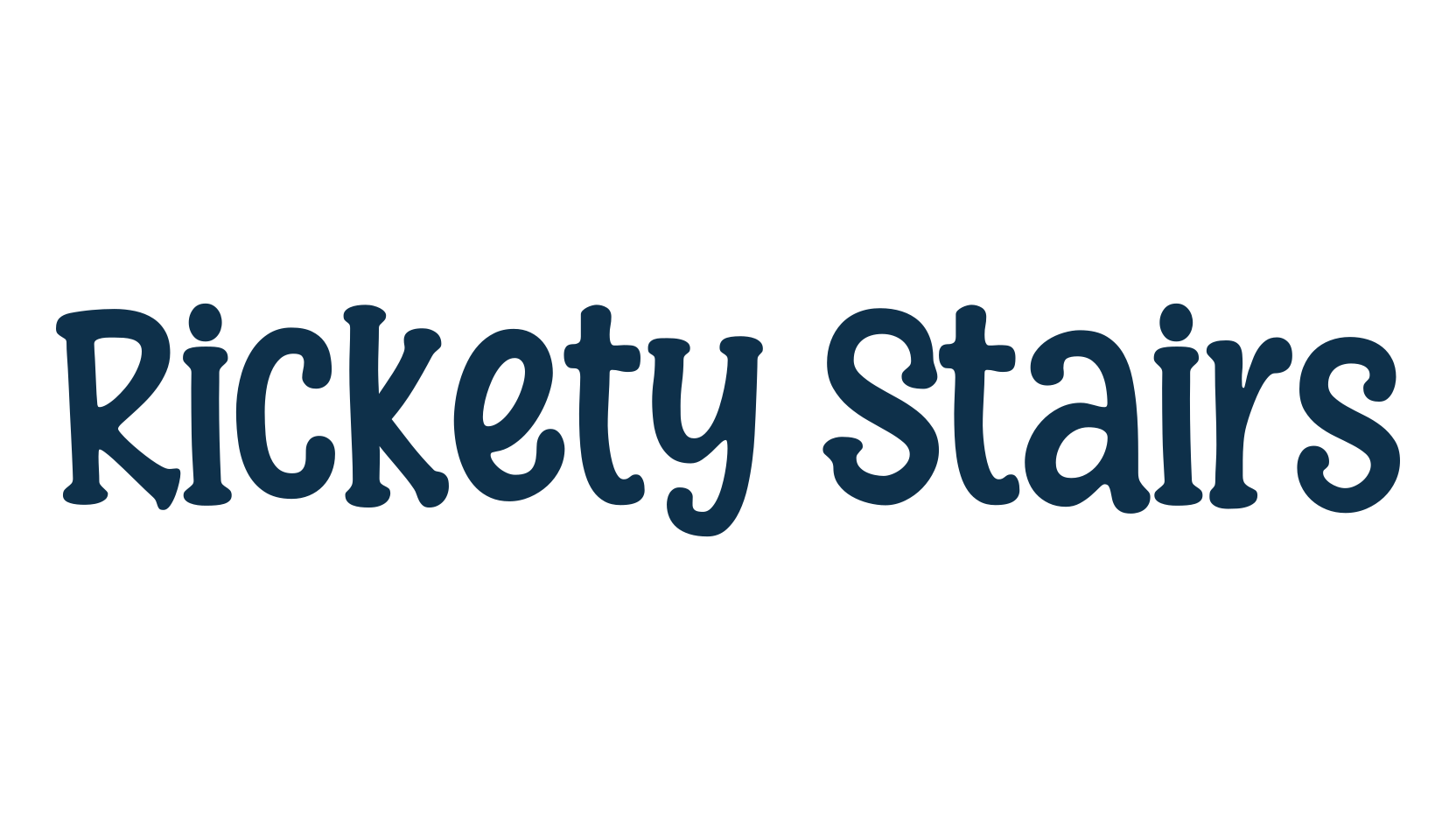 Rickety Stairs, fancy cartoon decorative font preview