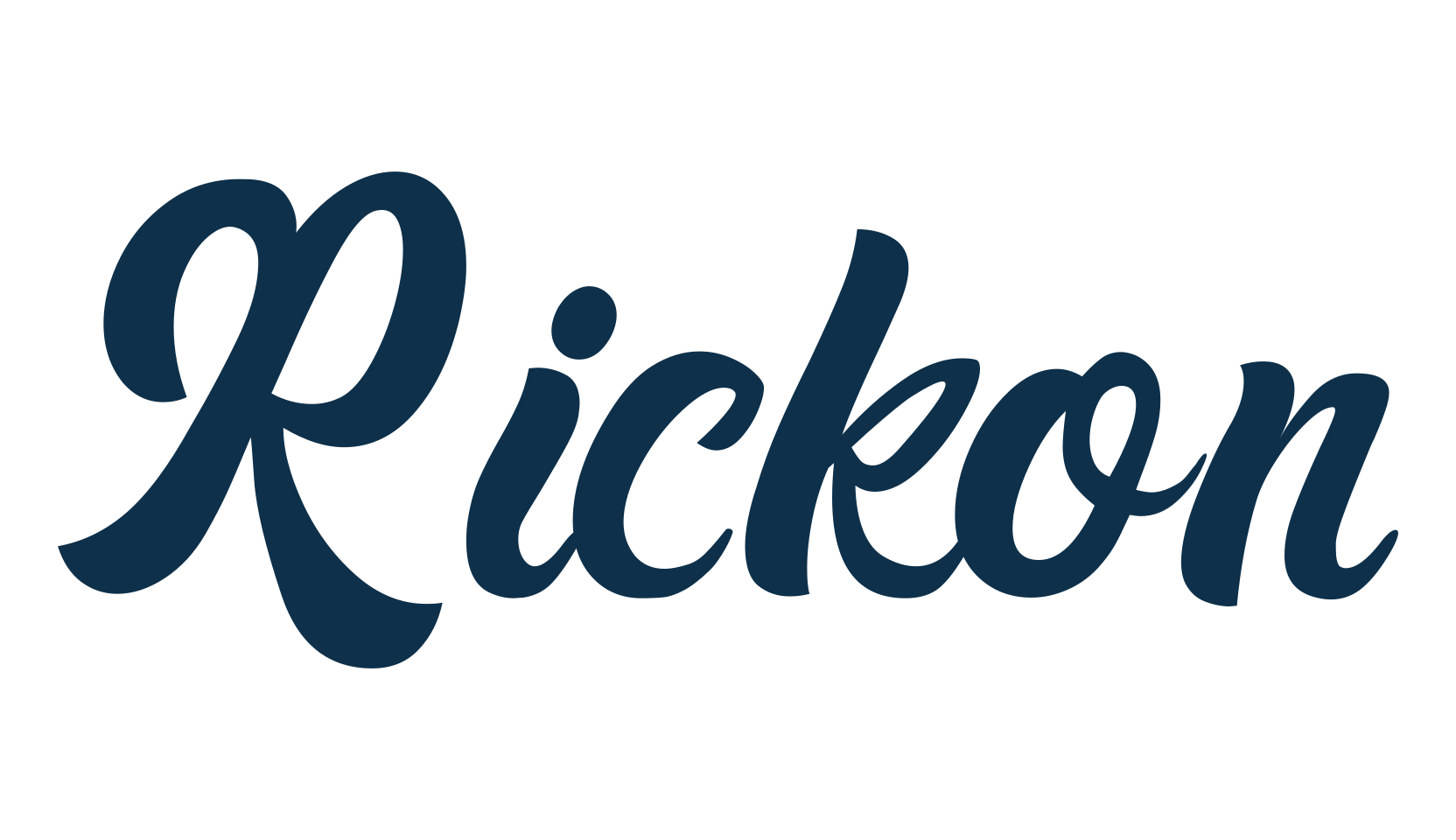 Rickon, script brush fancy decorative calligraphy font preview