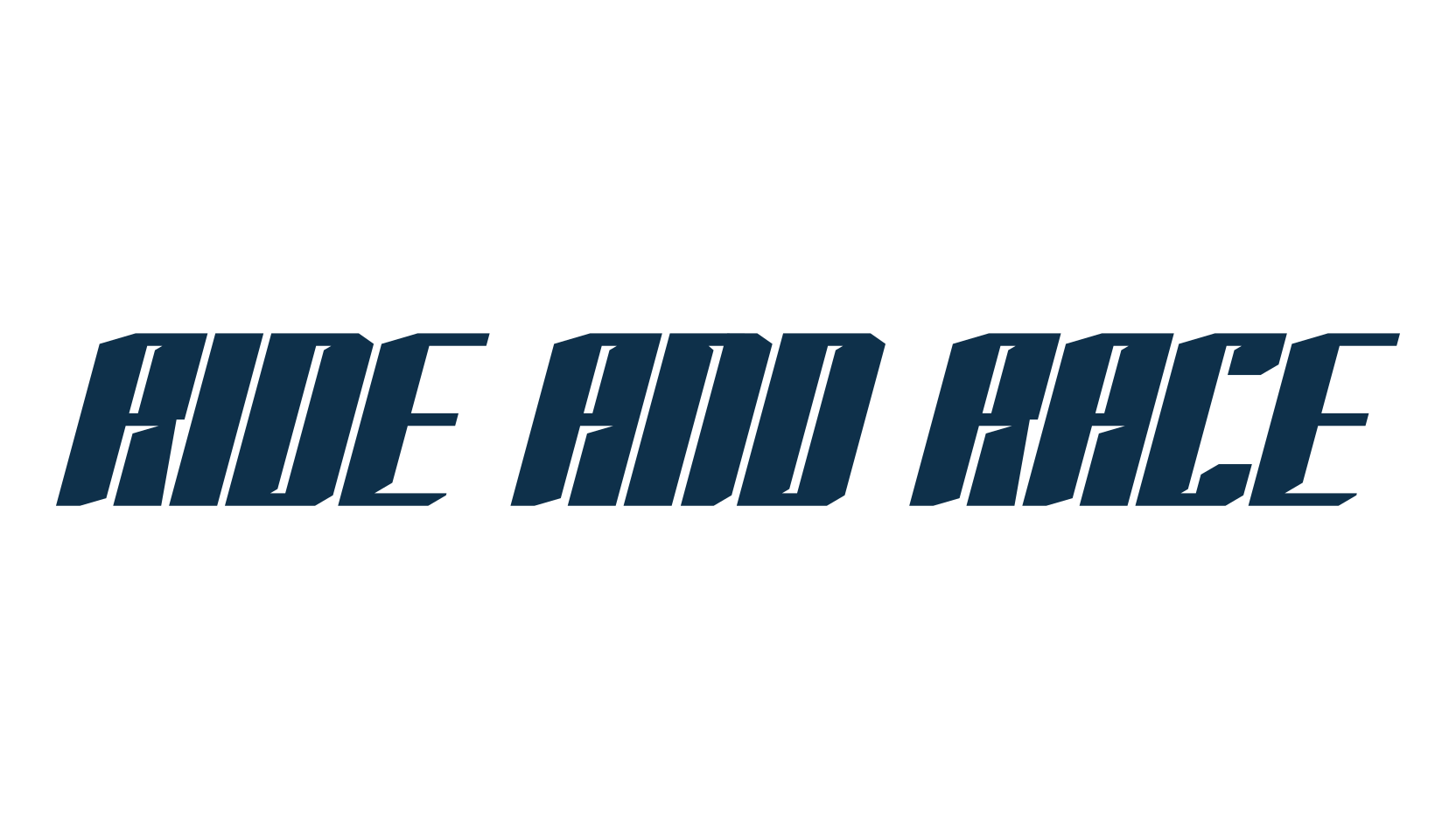 Ride And Race, sci-fi font preview