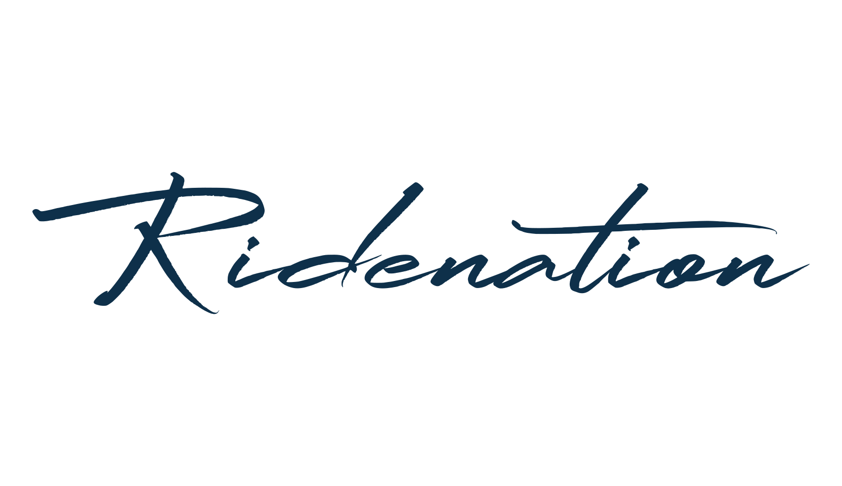 Ridenation, script handwritten fancy decorative calligraphy font preview