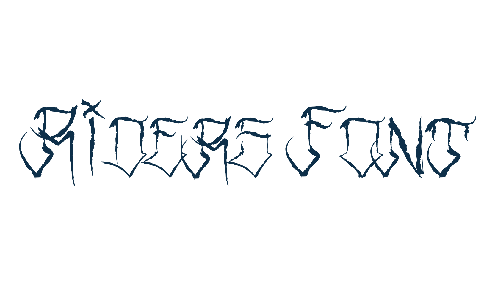 Riders Font, various font preview