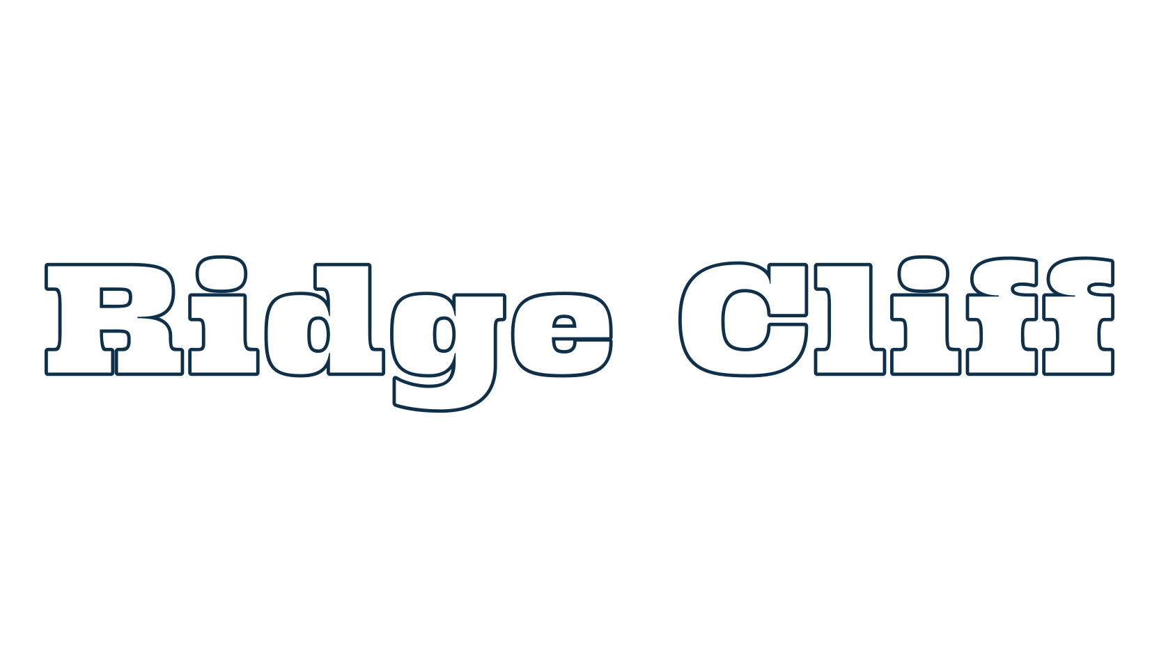 Ridge Cliff, basic serif font preview
