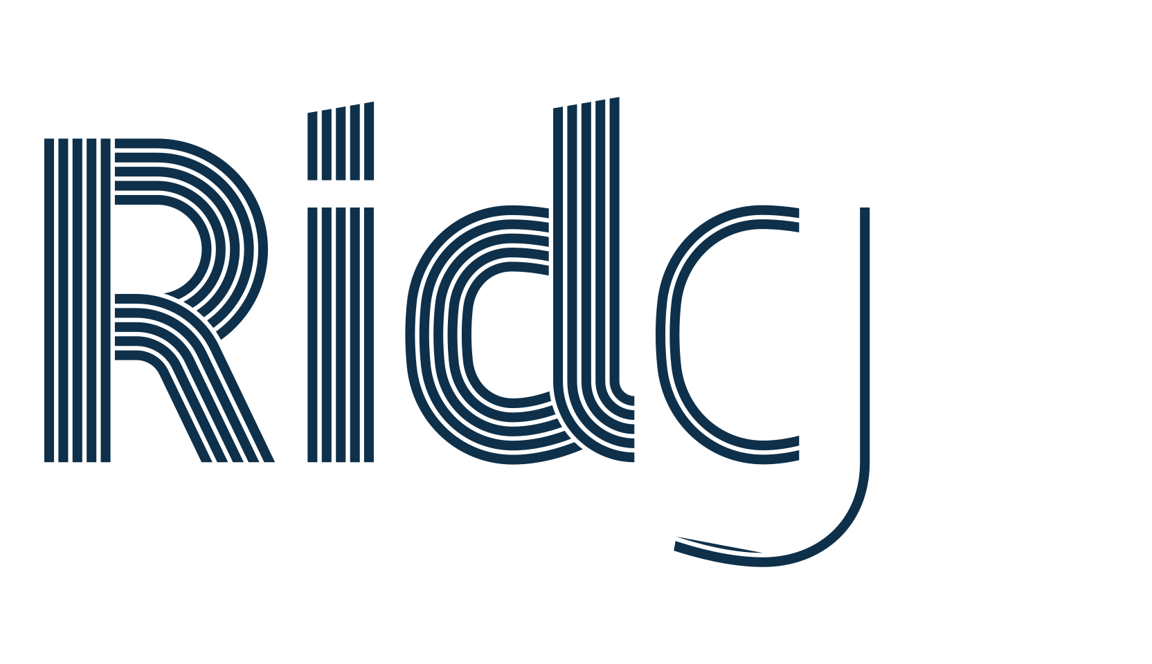 Ridge, groovy font preview