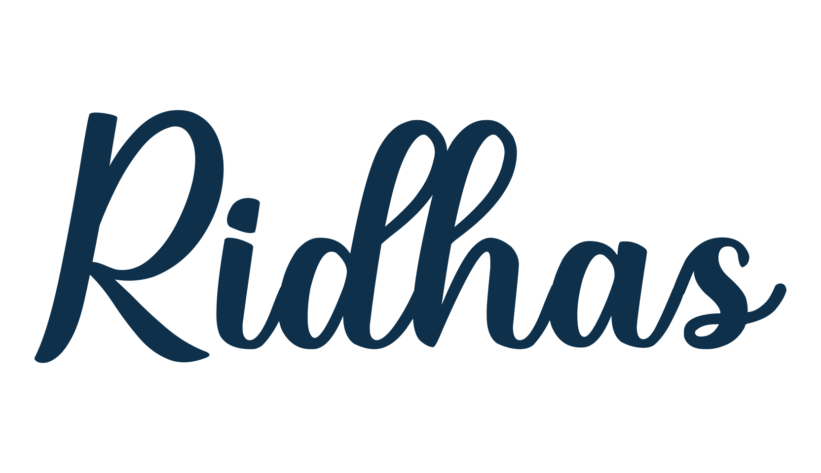 Ridhas, fancy various decorative script calligraphy font preview