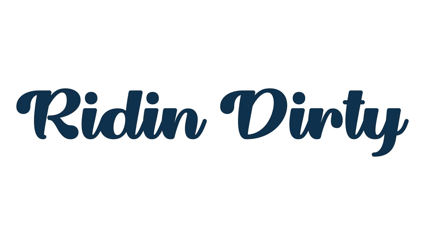 Ridin Dirty, fancy decorative font preview