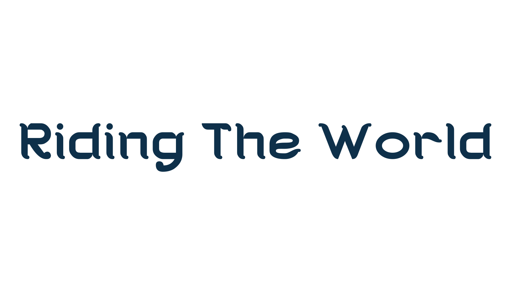 Riding The World, fancy various decorative font preview