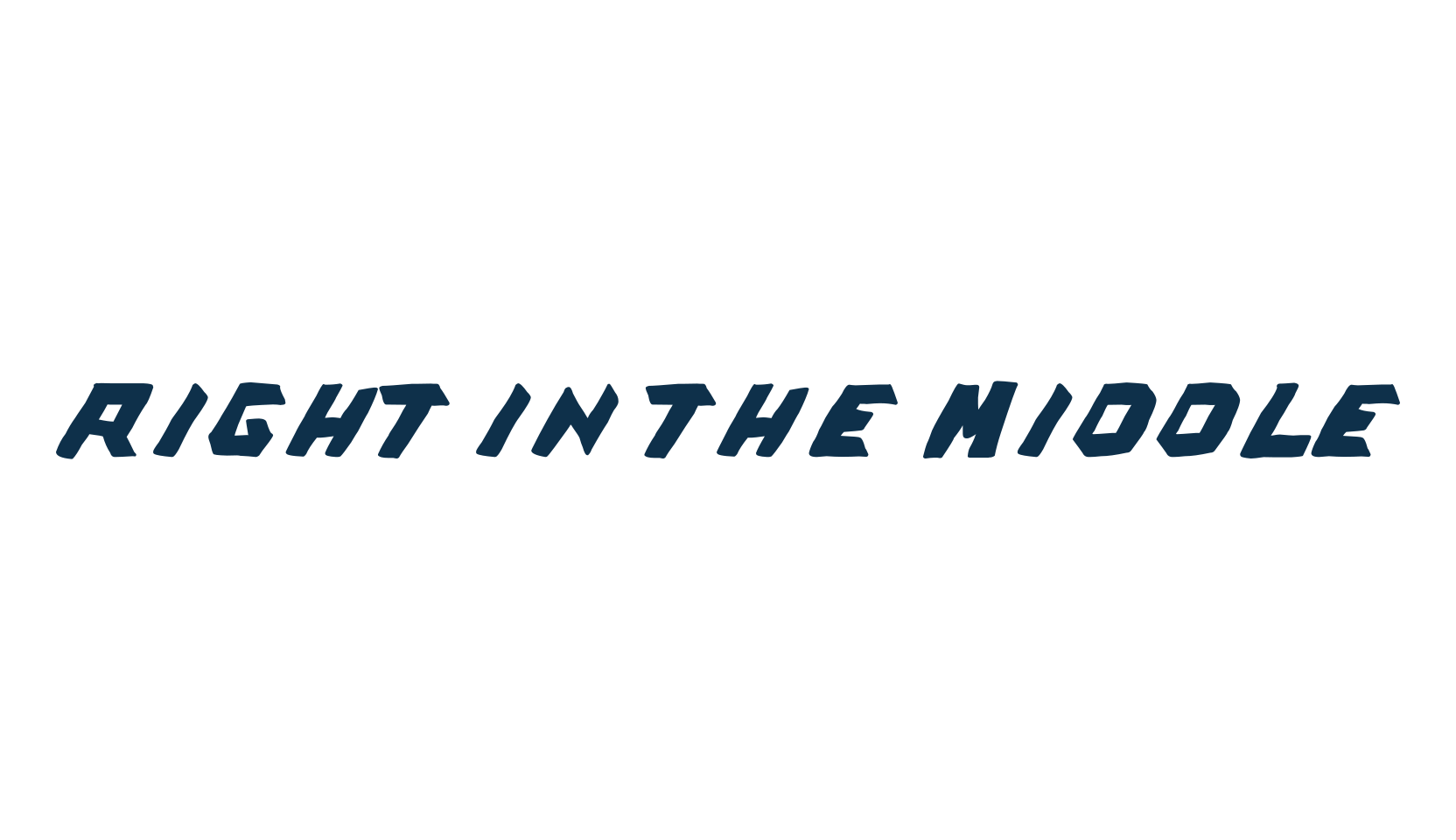 Right in the Middle, fancy various decorative font preview