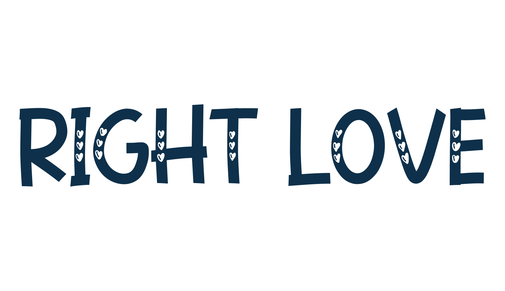 Right Love, fancy decorative font preview