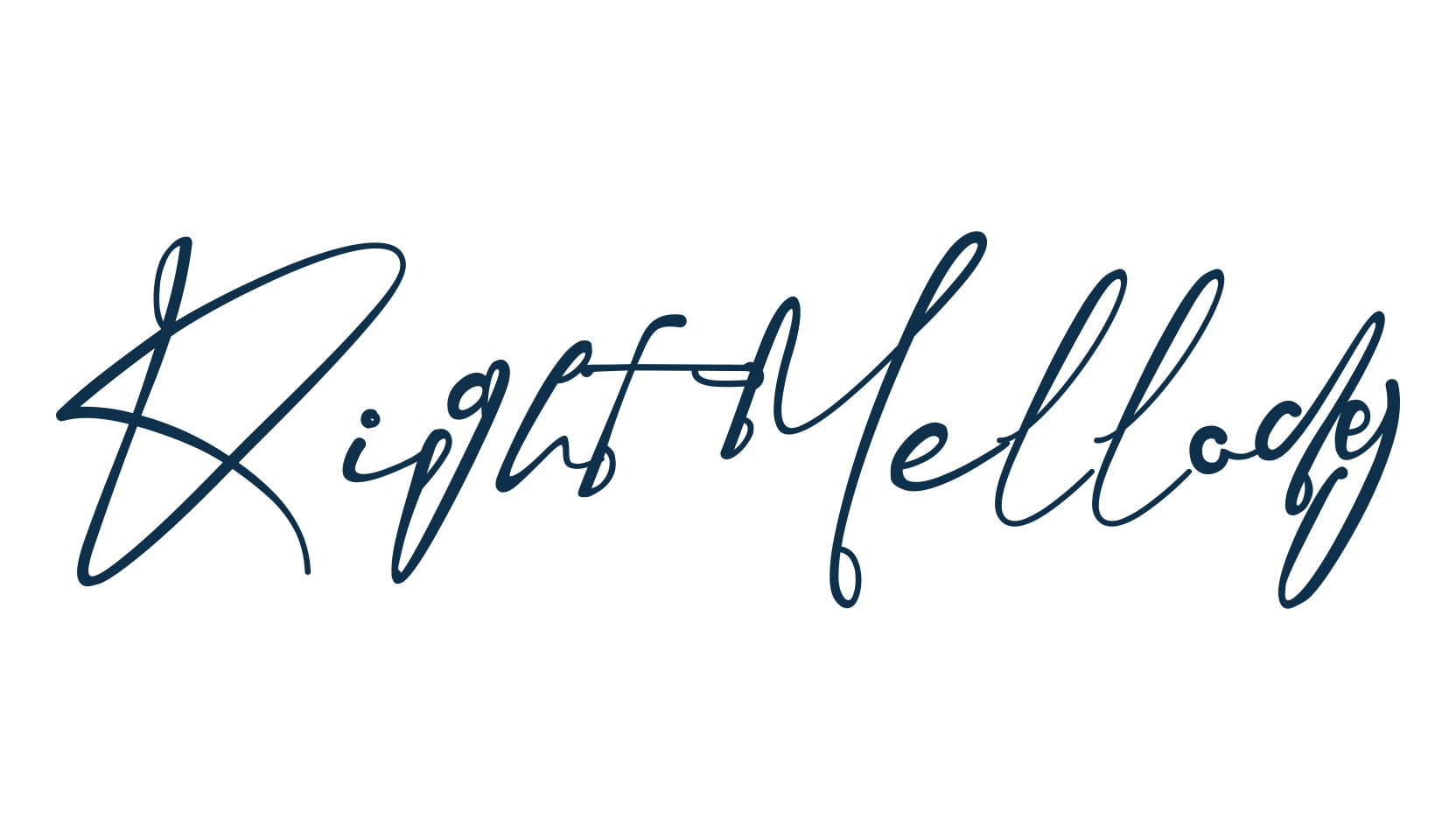 Right Mellody, script calligraphy fancy decorative font preview