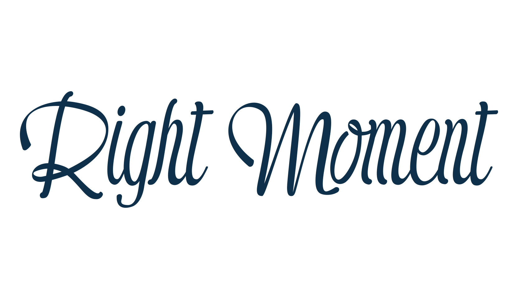 Right Moment, fancy decorative font preview