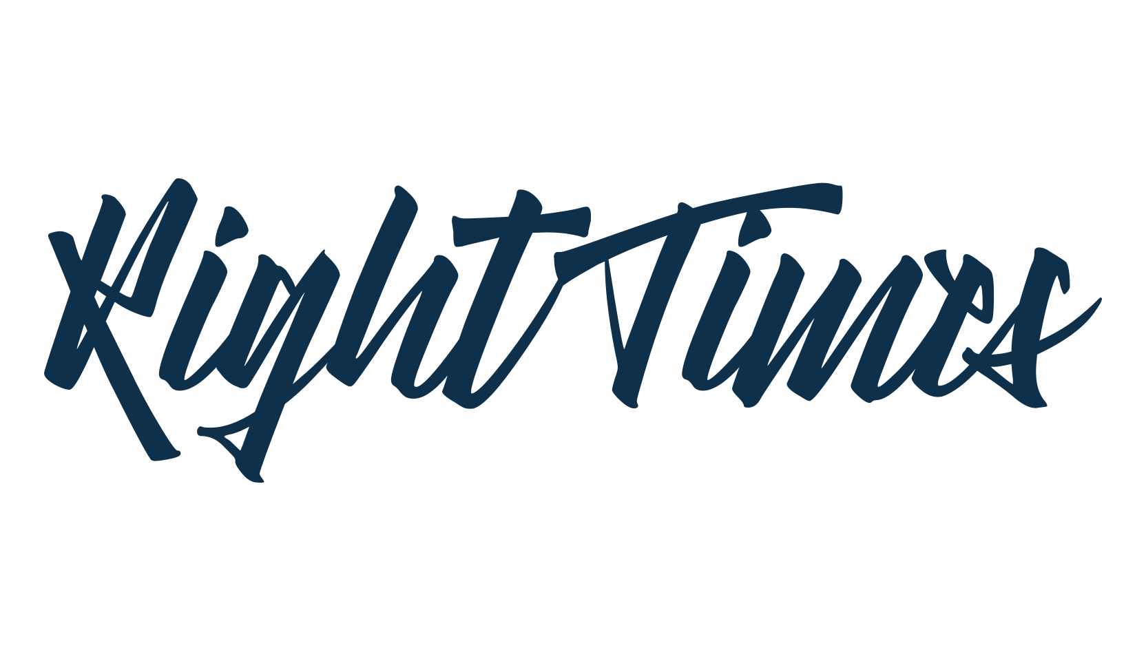 Right Times, fancy various decorative script calligraphy font preview