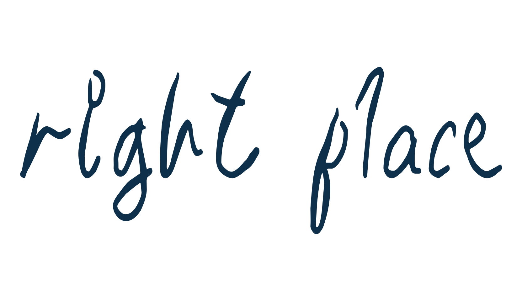 Right Place, script handwritten fancy decorative calligraphy font preview
