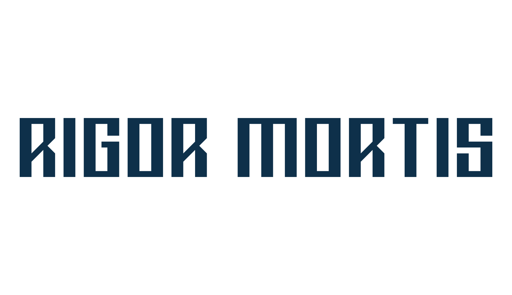 Rigor Mortis, russian font preview