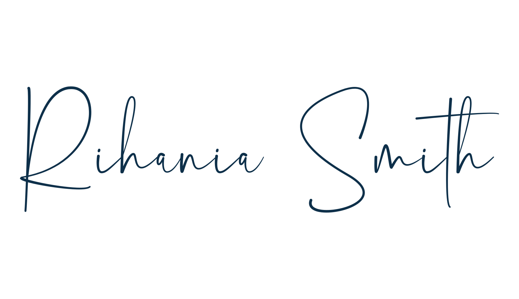 Rihania Smith, script handwritten fancy decorative calligraphy font preview