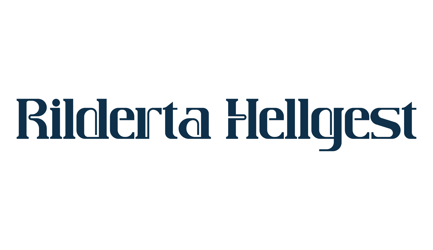 Rilderta Hellgest, serif font preview