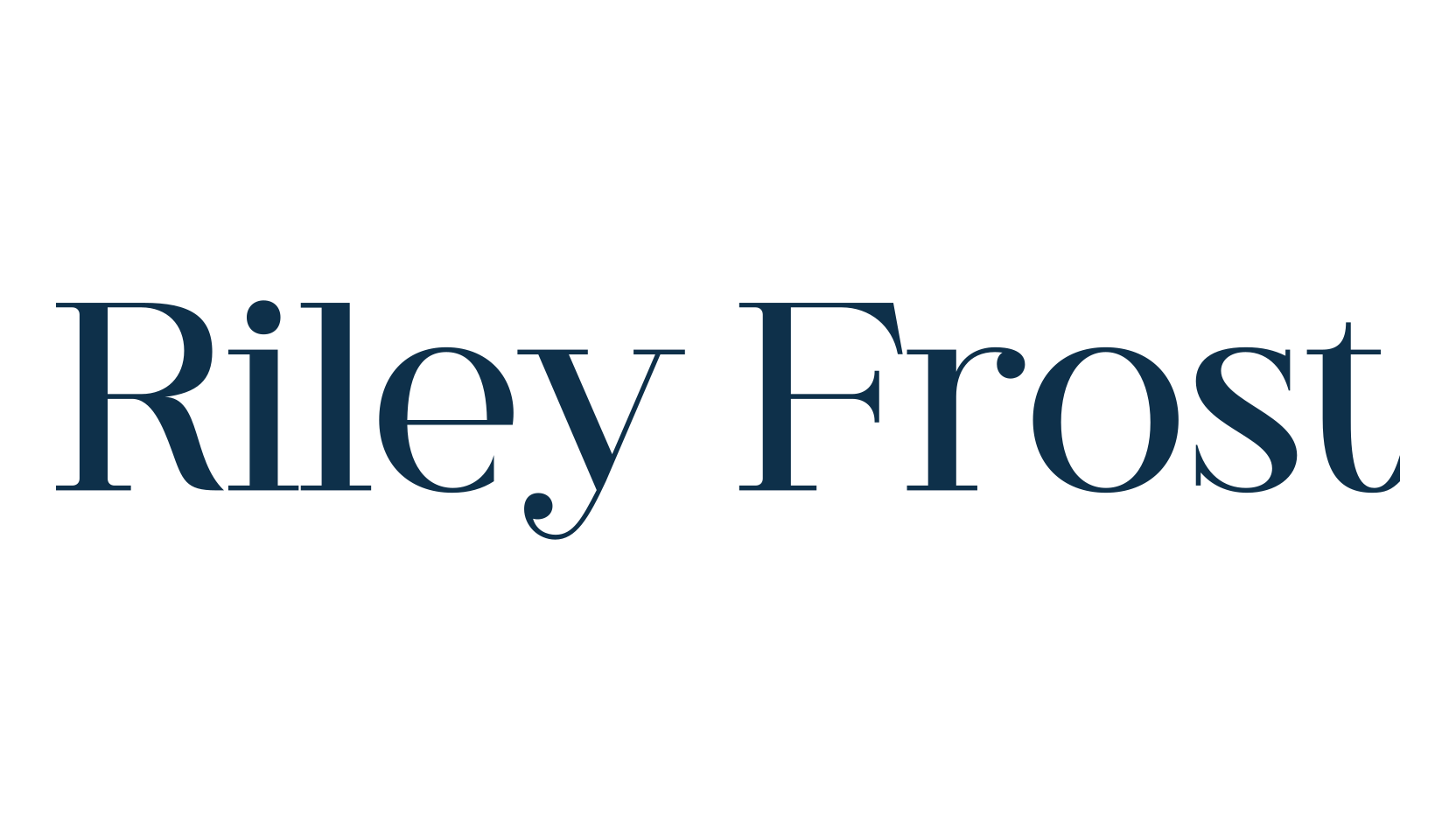 Riley Frost, serif font preview